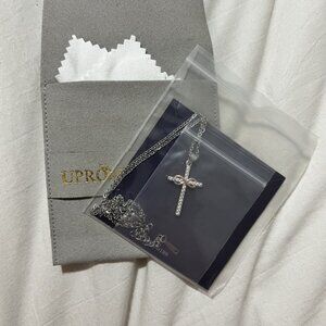 🏷 *NWT*Will You Be My Godmother? Infinity Cross Necklace - Silver & Rose Gold ✨